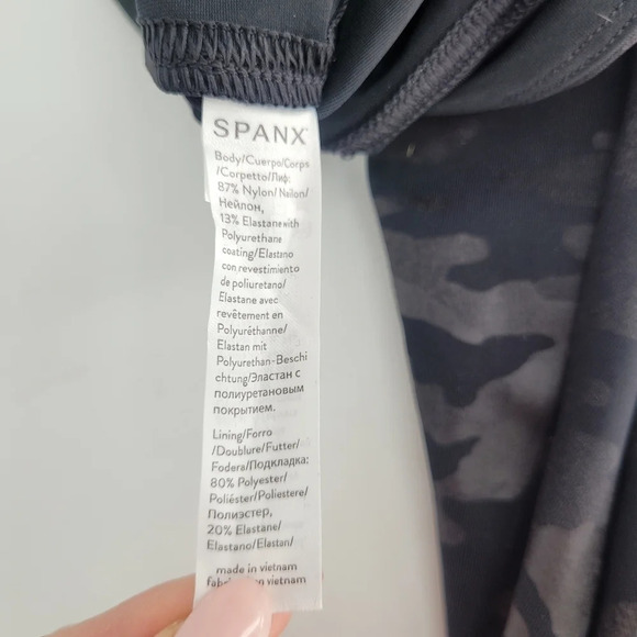 FAUX Leather black Camo Matte high waisted Leggings Blk size Xsmall - Picture 5 of 8